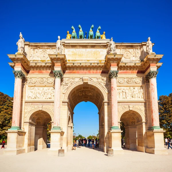 Arc Triomphe Atlıkarınca Fransa Nın Başkenti Paris Bulunan Bir Zafer — Stok fotoğraf