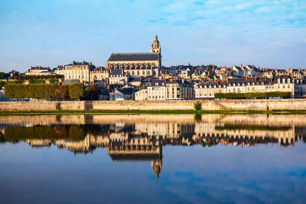 Dolina Loary Panoramiczny Widok Miasta Blois Francji — Zdjęcie stockowe