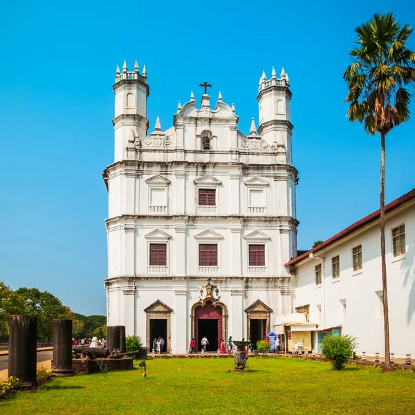 Kostel Františka Assisi Římský Katolický Kostel Nachází Staré Goa Indii — Stock fotografie
