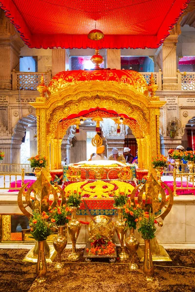 New Delhi India Oktober 2019 Gurudwara Sis Ganj Sahib Interieur — Stockfoto