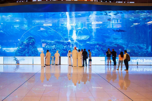 Дубай Оаэ Февраля 2019 Года Дубайский Аквариум Подводный Зоопарк Торговом — стоковое фото