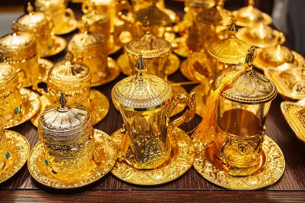 Dubai Vae März 2019 Traditionelles Arabisches Teekannen Souvenir Der Zollfreien — Stockfoto
