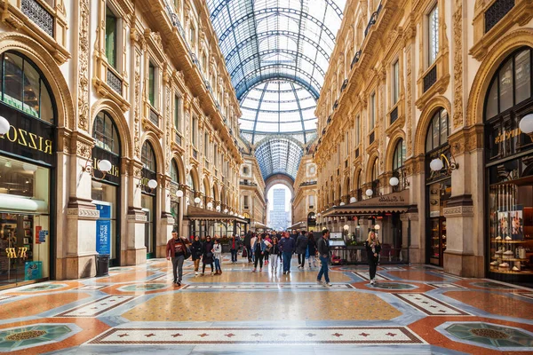 Milaan Italië April 2019 Galleria Vittorio Emanuele Een Oudste Actieve — Stockfoto