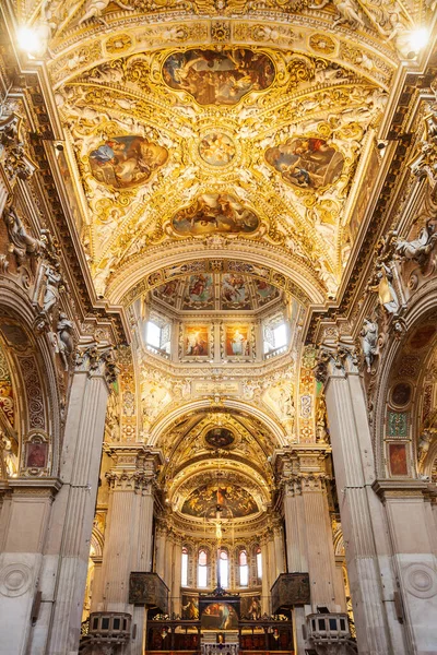 Бергамо Италия Апреля 2019 Года Интерьер Базилики Санта Мария Маджоре — стоковое фото