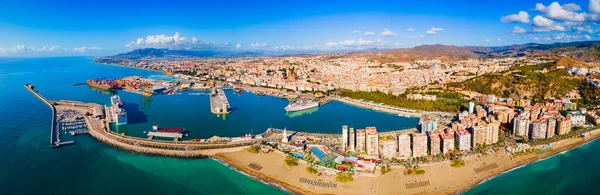 Puerto Málaga Vista Panorámica Aérea Málaga Una Ciudad Comunidad Andaluza — Foto de Stock