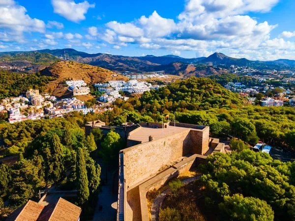 Castillo Gibralfaro Fortaleza Vista Panorámica Aérea Málaga Málaga Una Ciudad —  Fotos de Stock