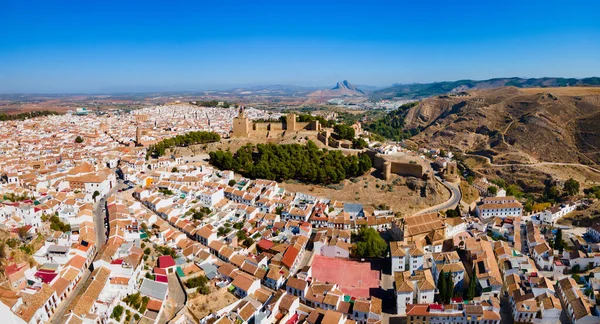 Alcazaba Antequera Aerial Panoramic View Alcazaba Antequera Moorish Fortress Antequera — Stock Photo, Image