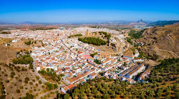 Alcazaba Antequera Vista Panoramica Aerea Alcazaba Antequera Una Fortezza Moresca — Foto Stock