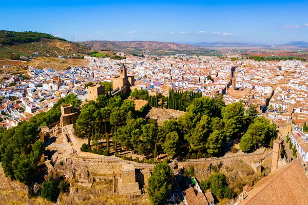 Alcazaba Antequera Aerial Panoramic View Alcazaba Antequera Moorish Fortress Antequera — Stock Photo, Image