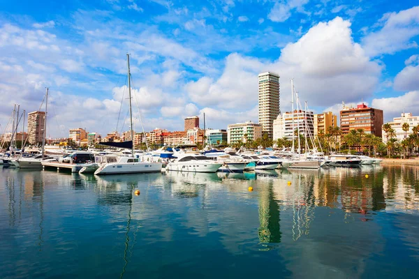 Μαρίνα Του Λιμανιού Του Αλικάντε Σκάφη Και Γιοτ Alicante Είναι — Φωτογραφία Αρχείου