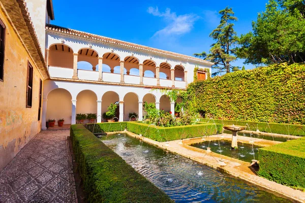 스페인 그라나다의 Generalife Palace에서 Sultana Patio Sultana의 — 스톡 사진