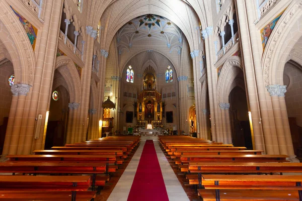 Malaga Hiszpania Października 2021 Kościół Najświętszego Serca Jezusowego Lub Wnętrze — Zdjęcie stockowe