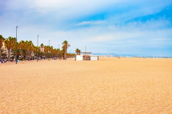 Het Strand Van Valencia Valencia Twee Dichtstbevolkte Gemeente Van Spanje — Stockfoto