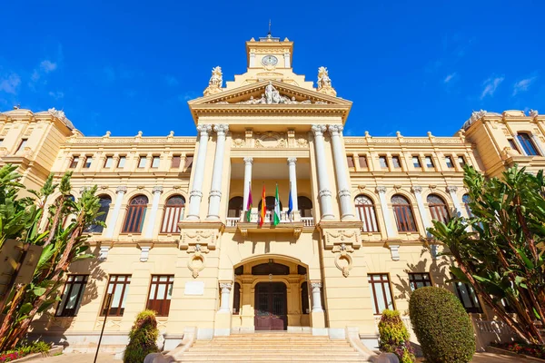 马拉加的市政厅或Ayuntamiento 马拉加是西班牙安达卢西亚社区的一个城市 — 图库照片