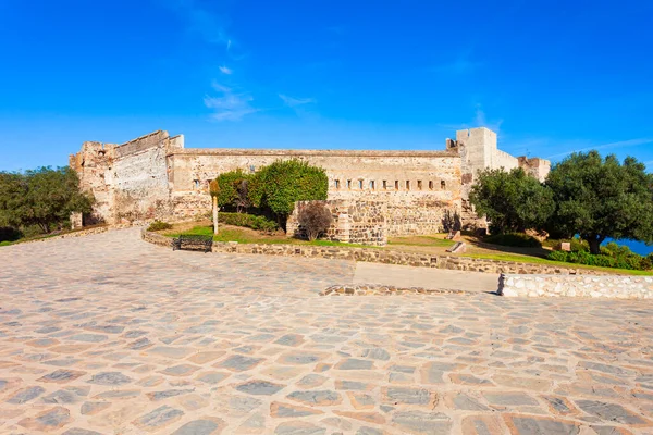 stock image Sohail Castle or Castillo Sohail closeup view. Sohail Castle a historic fortress in Fuengirola city on the Costa del Sol in the Malaga province in the Andalusia, Spain.