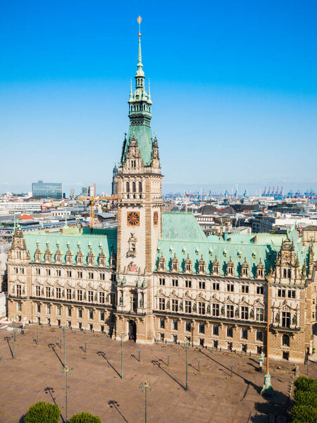 Hamburg Rathaus Ist Der Sitz Der Stadtregierung Hamburg Deutschland — Stockfoto