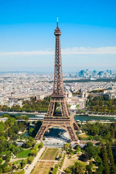 Torre Eiffel Tour Eiffel Vista Aerea Una Torre Reticolare Ferro — Foto Stock