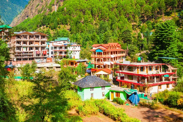 Casas Locales Aldea Kasol Estado Himachal Pradesh India — Foto de Stock