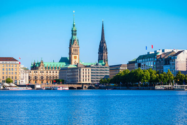 Hamburg Rathaus Ist Der Sitz Der Stadtregierung Hamburg Deutschland — Stockfoto
