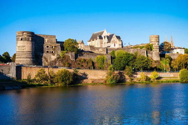 Zámek Angers Hrad Angers City Loire Valley Západní Francii — Stock fotografie