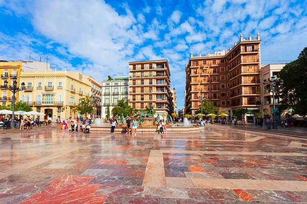 スペイン バレンシア 2021年10月16日 プラザ ヴァルゲンまたはプラザ カテドラルは スペインのバレンシア市の広場です バレンシアはスペインで3番目に人口の多い自治体です — ストック写真