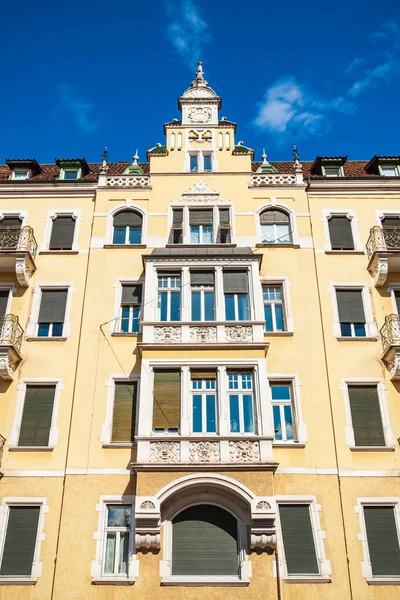 Κτίριο Στυλ Beauty Art Nouveau Κοντά Στην Κεντρική Πλατεία Waltherplatz Φωτογραφία Αρχείου