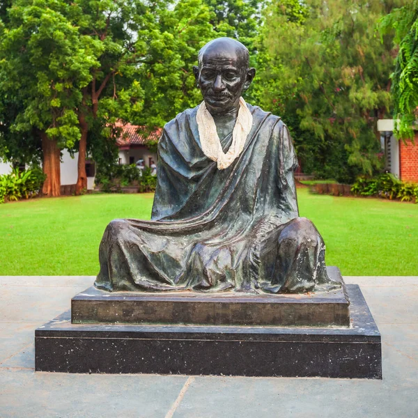 Ahmedabad Indien September 2019 Mahatma Gandhi Statue Sabarmati Gandhi Ashram — Stockfoto