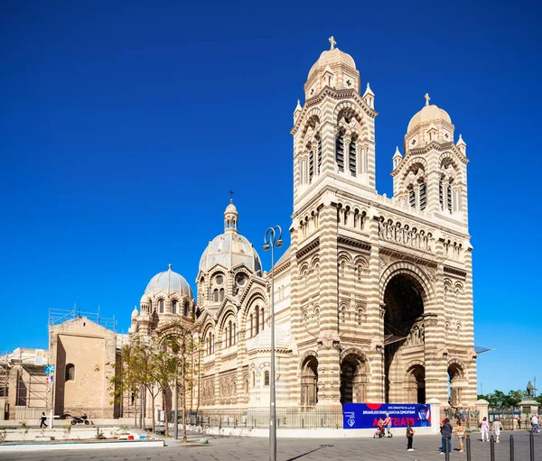 Marseille Franciaország Szeptember 2018 Marseille Cathedral Egy Római Katolikus Templom — Stock Fotó