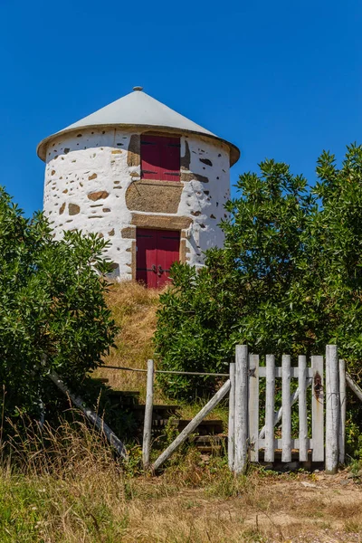 Ancient Windmill Apulia Beach North Coast Esposende Portugal — Stock Photo, Image