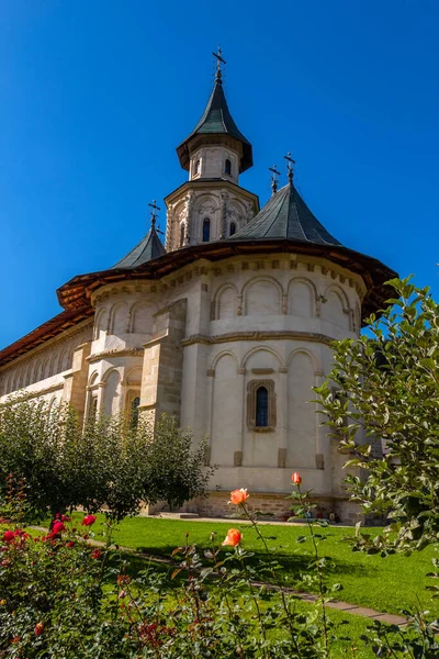 Moldova Romania Molovitan Luostari Romania Yksi Ortodoksisista Luostareista Etelä Bucovinassa — kuvapankkivalokuva