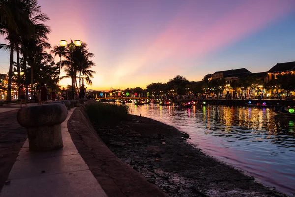 stock image Hoi An, Vietnam: View of Hoi An ancient town, UNESCO world heritage, at Quang Nam province. Vietnam. Hoi An is one of the most popular destinations in Vietnam