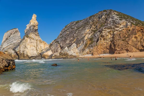 葡萄牙辛特拉 葡萄牙里斯本附近辛特拉的Praia Ursa Ursa海滩 — 图库照片