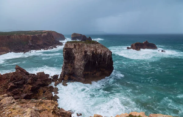 Cliffs Algarve West Coast Sagres Portugal — Stockfoto