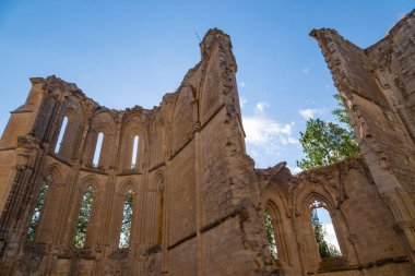 16. yüzyıl manastır San Anton - Castrojeriz, Kastilya ve Leon, İspanya muhteşem kalıntıları