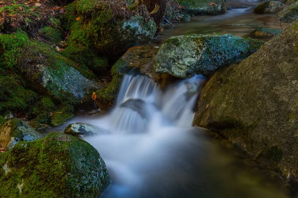 Řeka Vodopád Portugalském Národním Parku Geres Severu Země — Stock fotografie