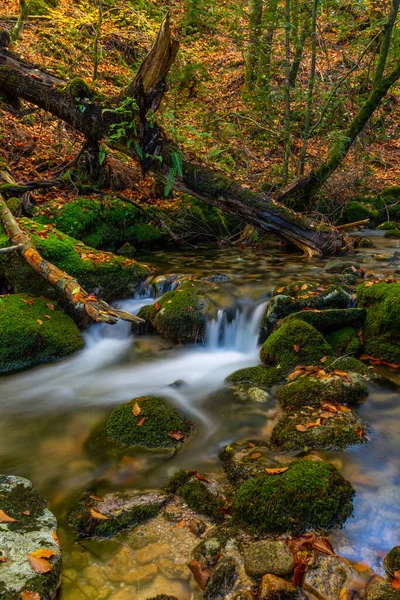 Floden Vattenfall Portugisiska Nationalparken Geres Norden Landet — Stockfoto