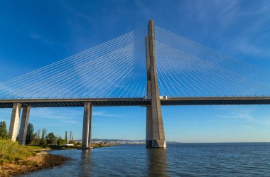 Lizbon, Portekiz 'deki Vasco da Gama Köprüsü