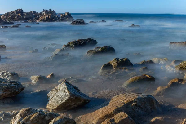 long exposure at the ocean in Mindelo north of Portugal
