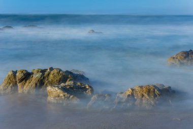 long exposure at the ocean in Mindelo north of Portugal