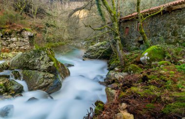 long exposure at the portuguese national park of Geres. Montalegre, Portugal