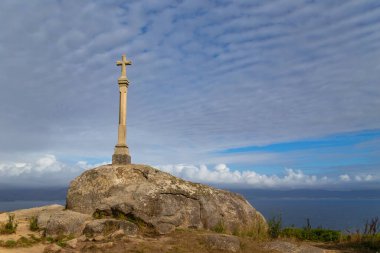 Finisterre Haçı, Camino de Santiago 'nun (St James Yolu) sonu. Galiçya, İspanya