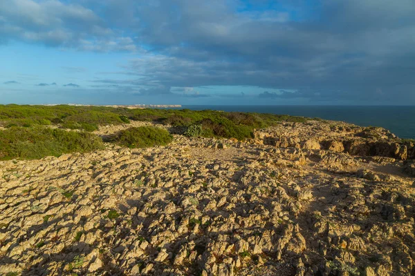 Portekiz Sagres Yakınlarındaki Algarve Batı Sahili Ndeki Uçurumlar — Stok fotoğraf