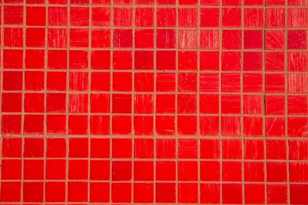 Kleine Rote Fliesen Hintergrund Einer Wand Lissabon — Stockfoto