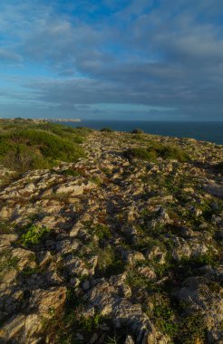 Portekiz, Sagres yakınlarındaki Algarve Batı Sahili 'ndeki uçurumlar