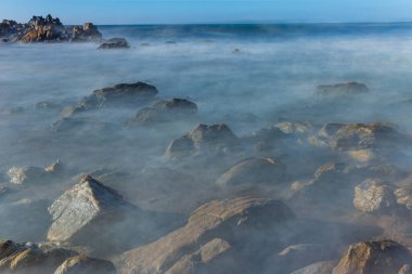 long exposure at the ocean in Mindelo north of Portugal