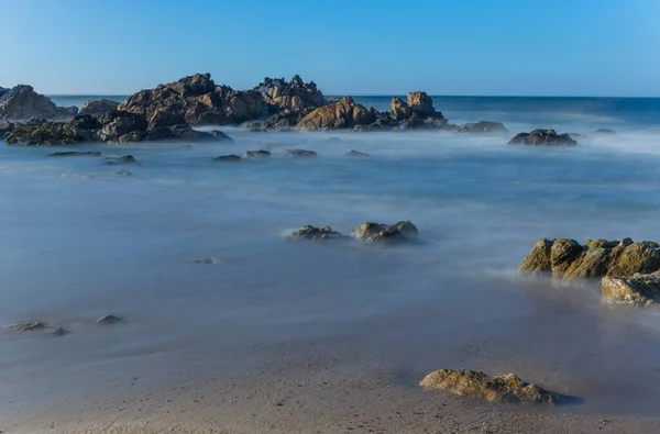 Long Exposure Ocean Mindelo North Portugal — Stock fotografie