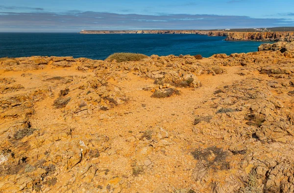 Klippen Der Küste Von Sagres Algarve Portugal — Stockfoto