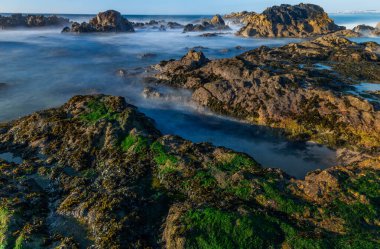 long exposure at the ocean in Mindelo north of Portugal