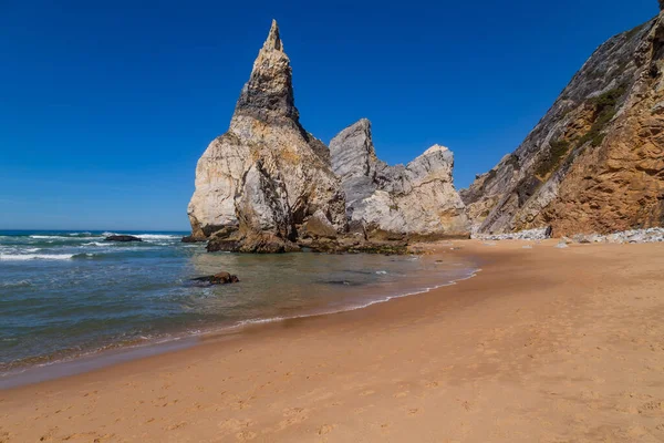 Фелия Урса Пляж Урса Синтре Недалеко Лисбона Португалии — стоковое фото