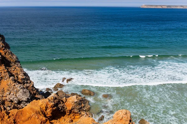 Пляж Роки Деревне Сагреш Алгарве Португалия — стоковое фото